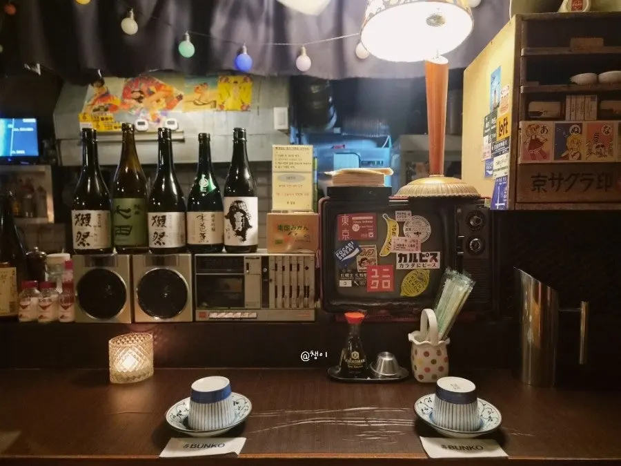 Bunko Suyuのバーテーブル席
