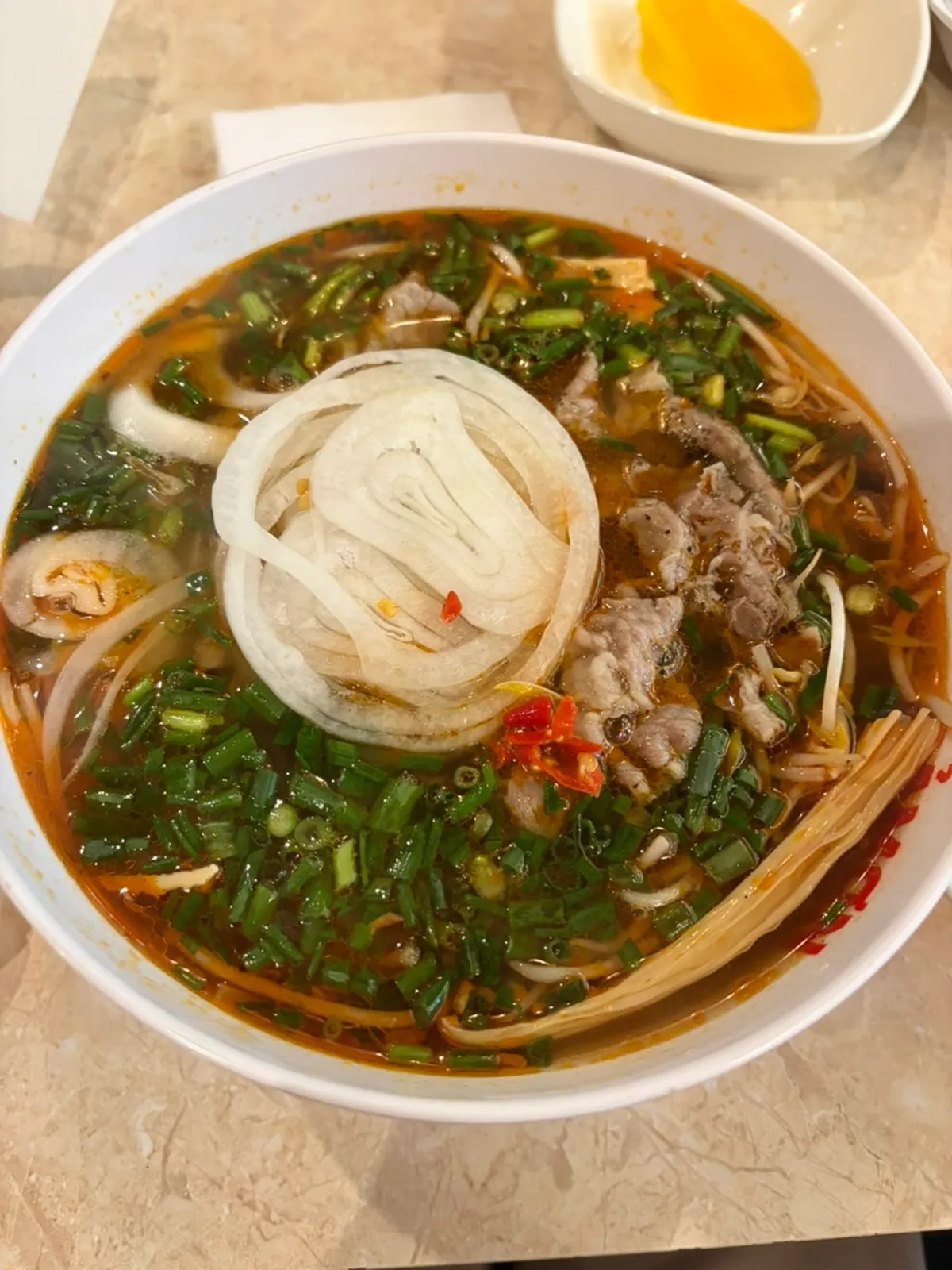 A bowl of Kkamon mala pho