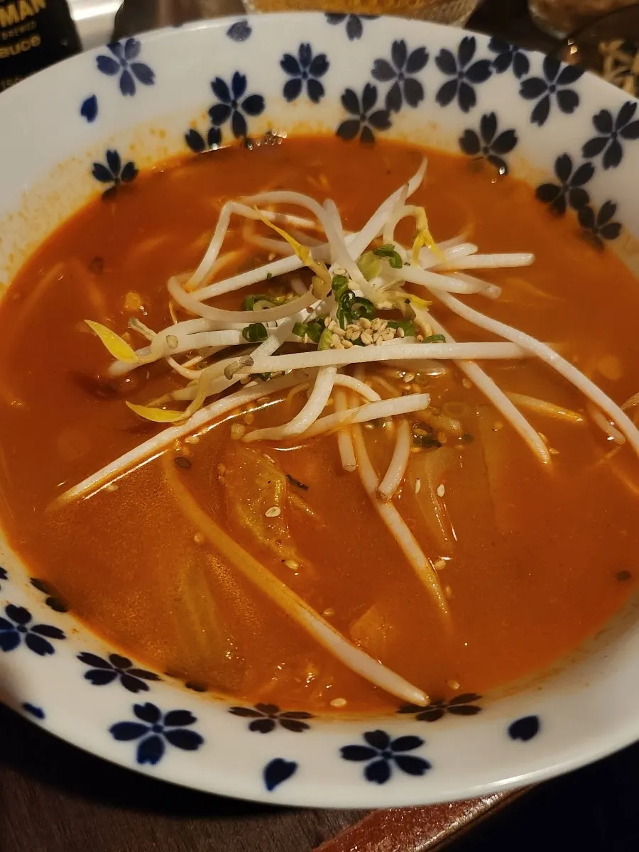 Crab guts pasta at Bunko Suyu
