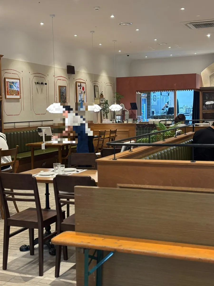Spacious, clean interior of Bueokgan Restaurant