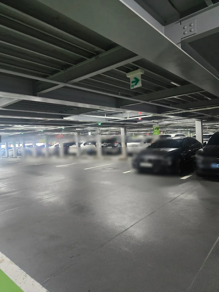 Parking lot view at Busan Premium Outlets