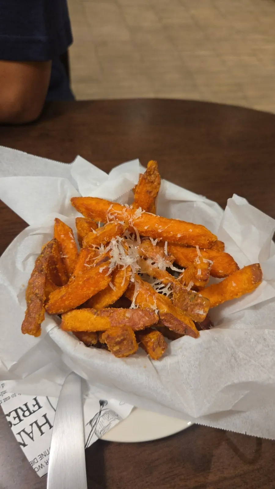 Crispy fried sweet potato fries