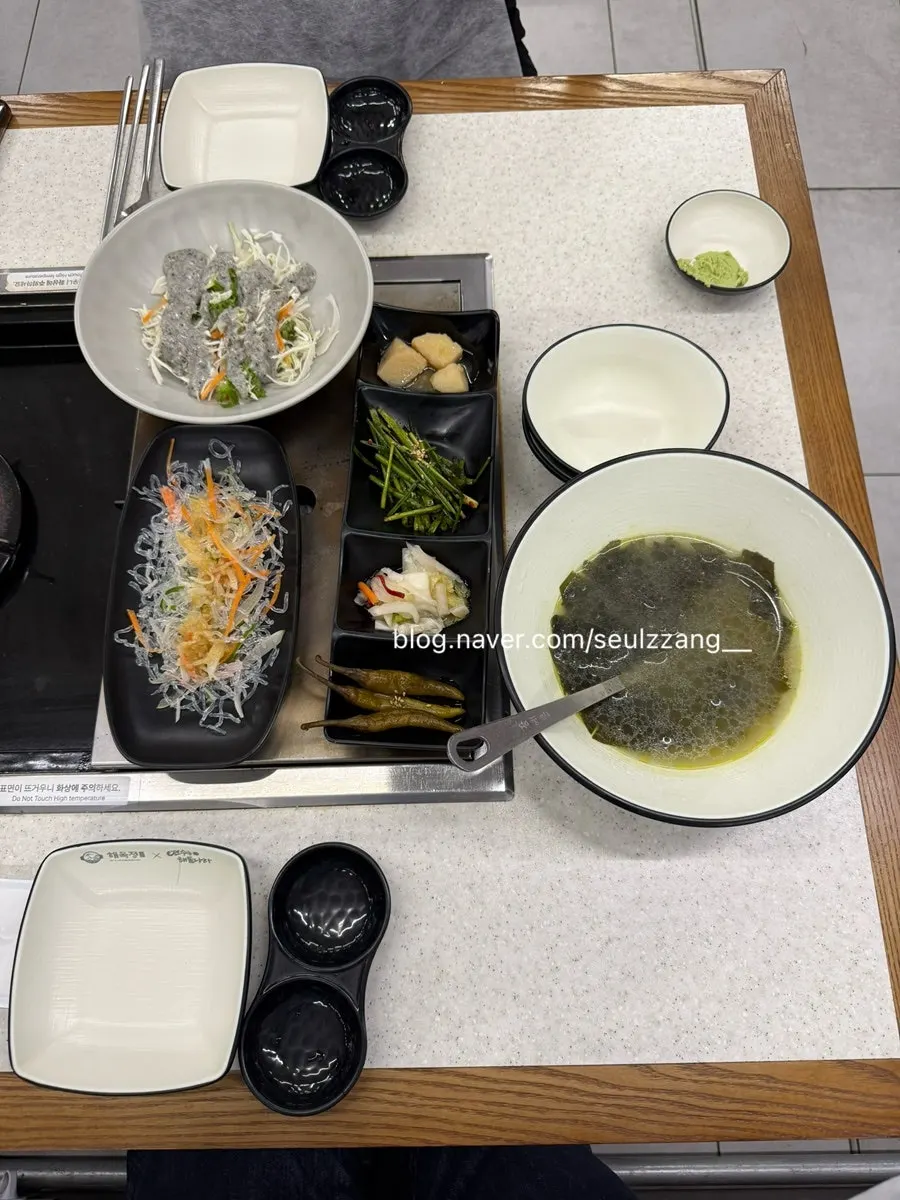 Side dishes served with boneless braised monkfish