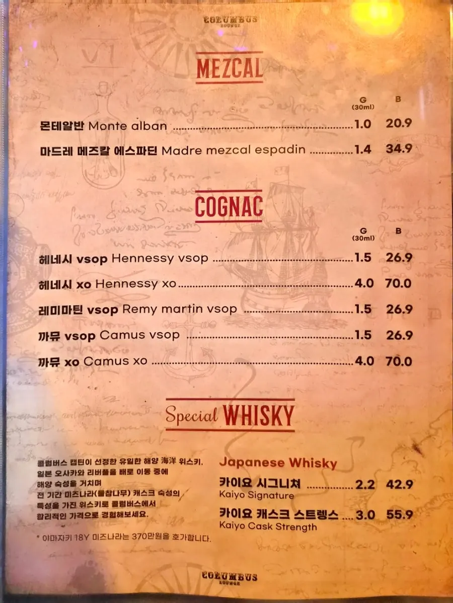 바 테이블이 있는 내부