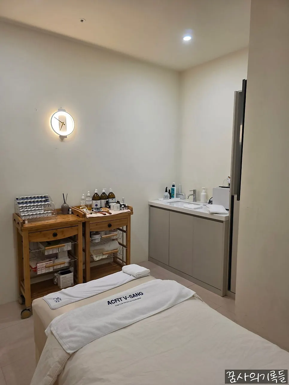 Bed in V Medispa's private treatment room
