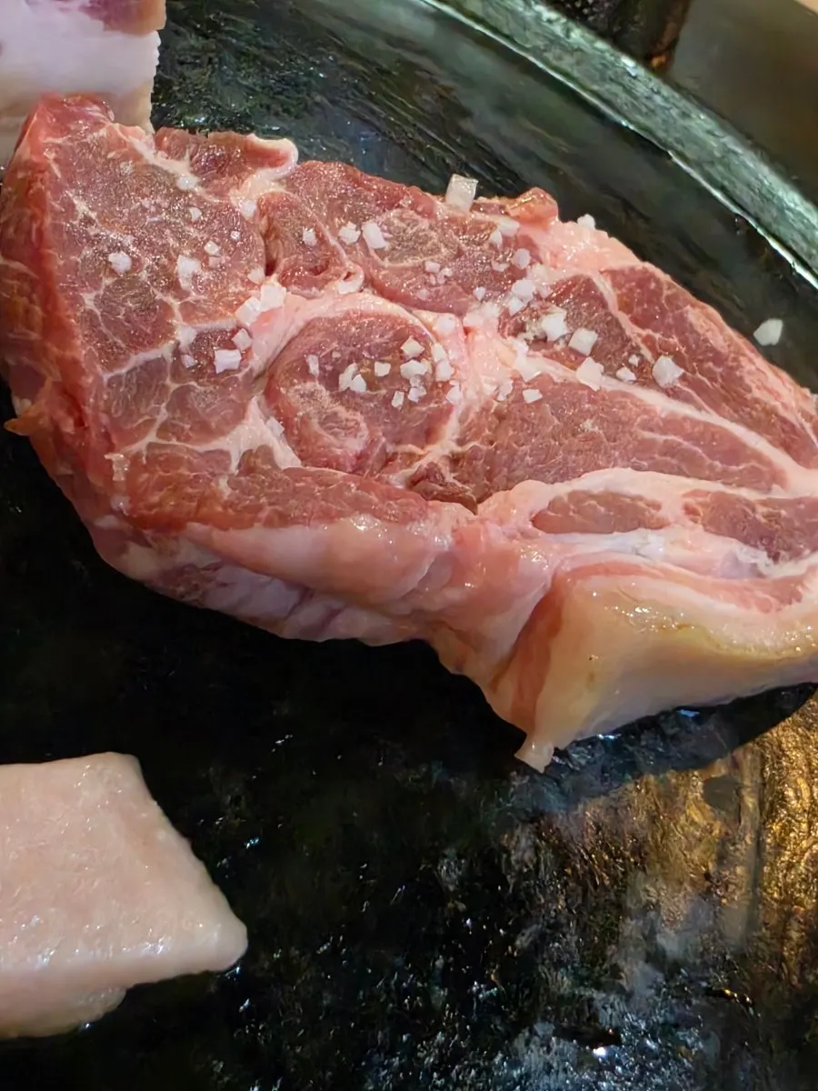 600g 삼겹살과 목살 한판