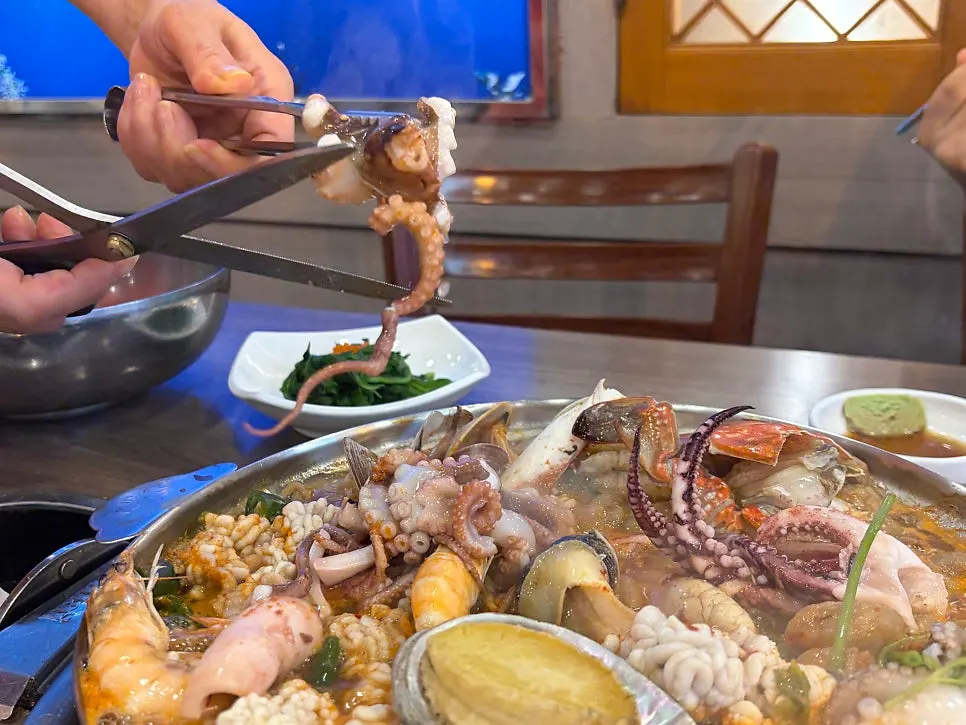 Seafood stew with octopus and clams