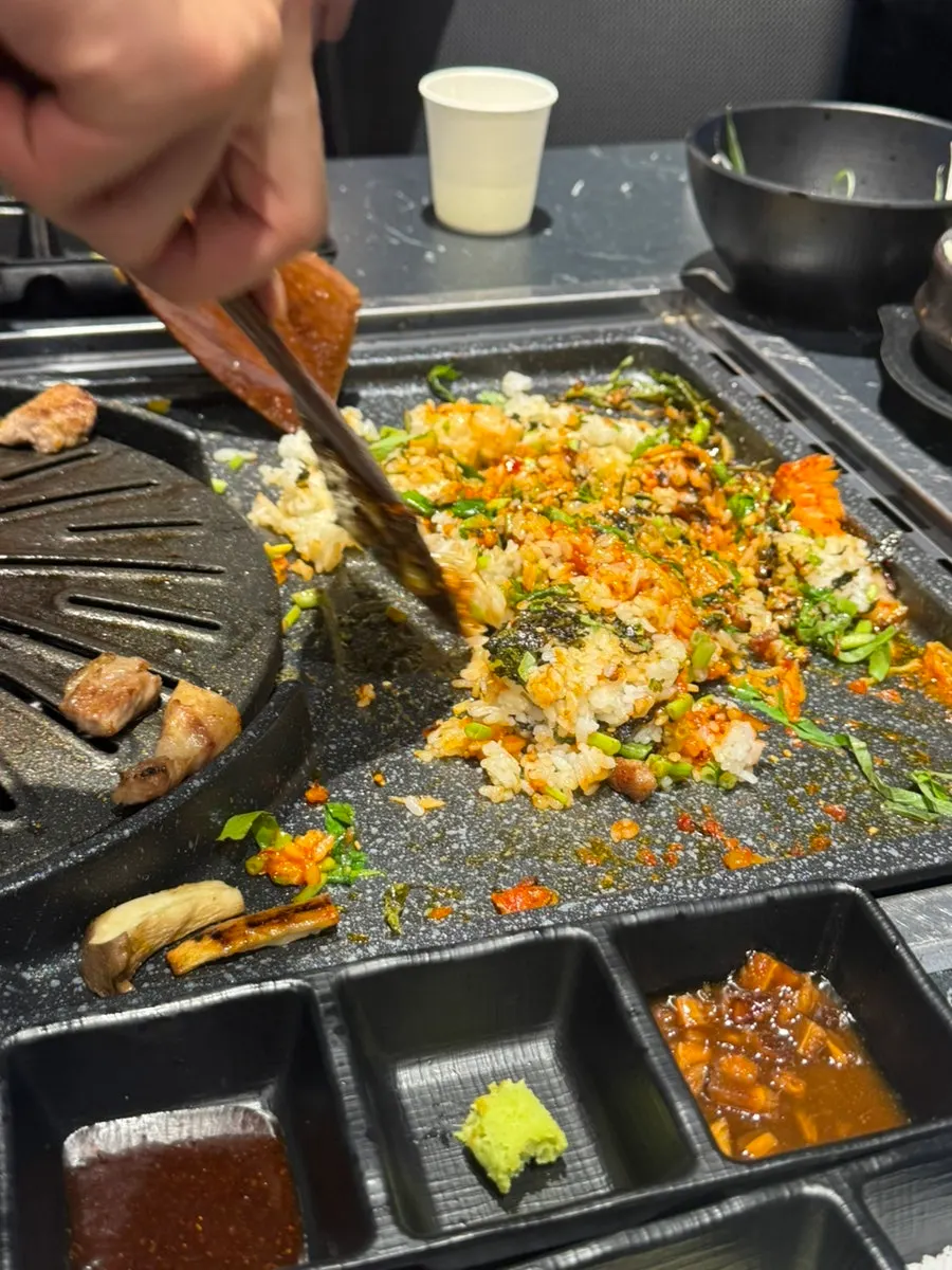 Final dishes of the meat meal