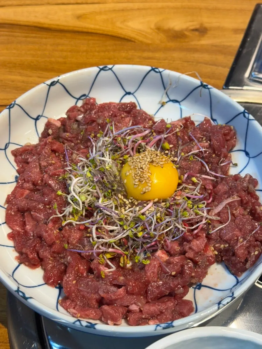 Steamed egg topped with cheese