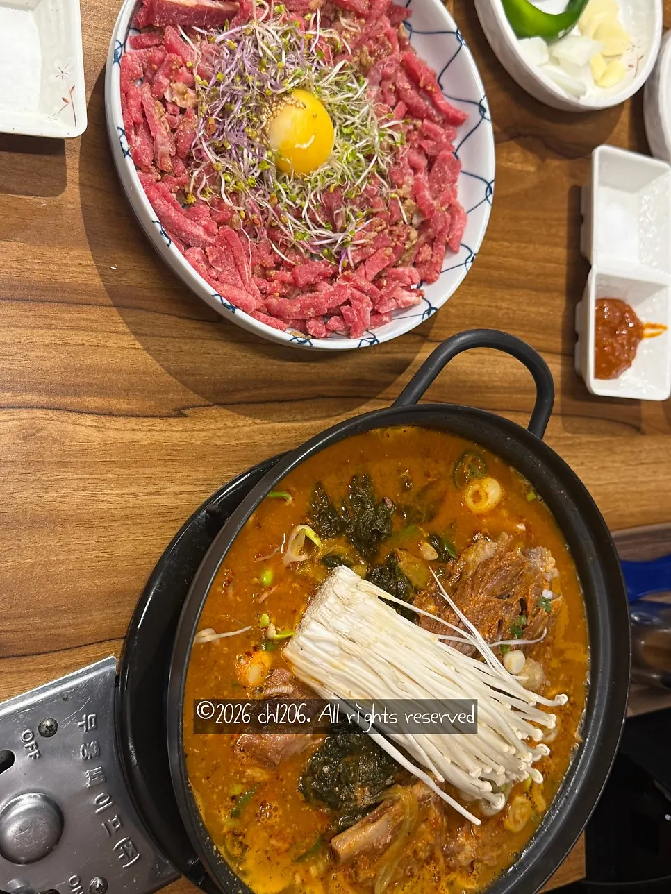 A plate of ordered beef tartare