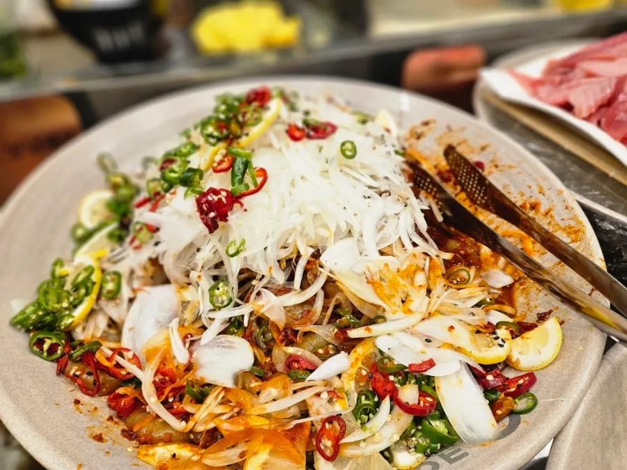Salmon jang corner at KuuKuu Gold Bupyeong Branch