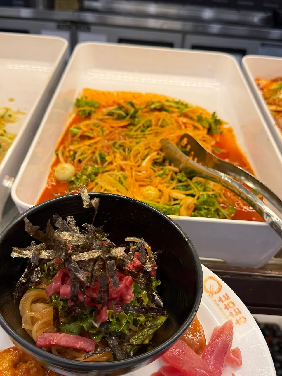 Jjolmyeon taken from the salad corner
