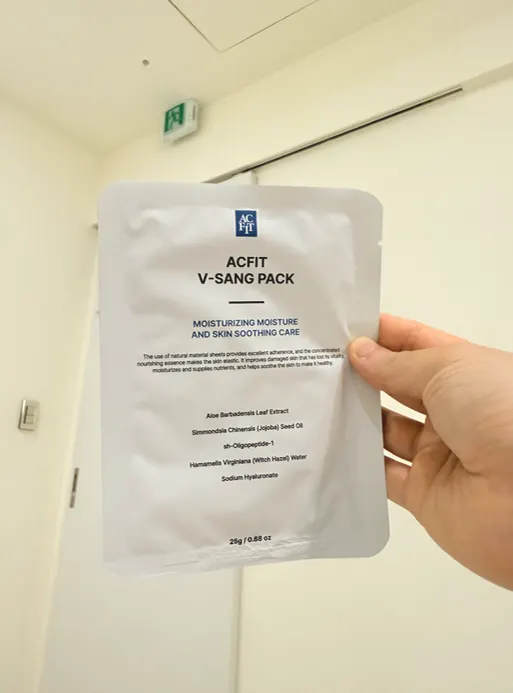 Emergency pack applied during the finishing step