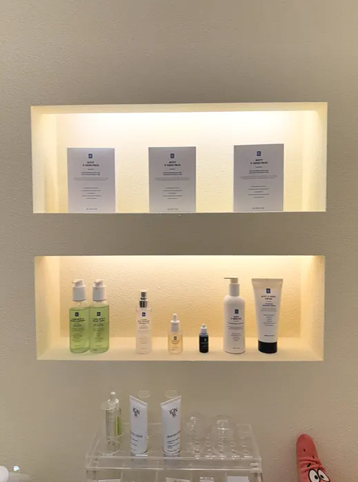 Products arranged for different skin concerns