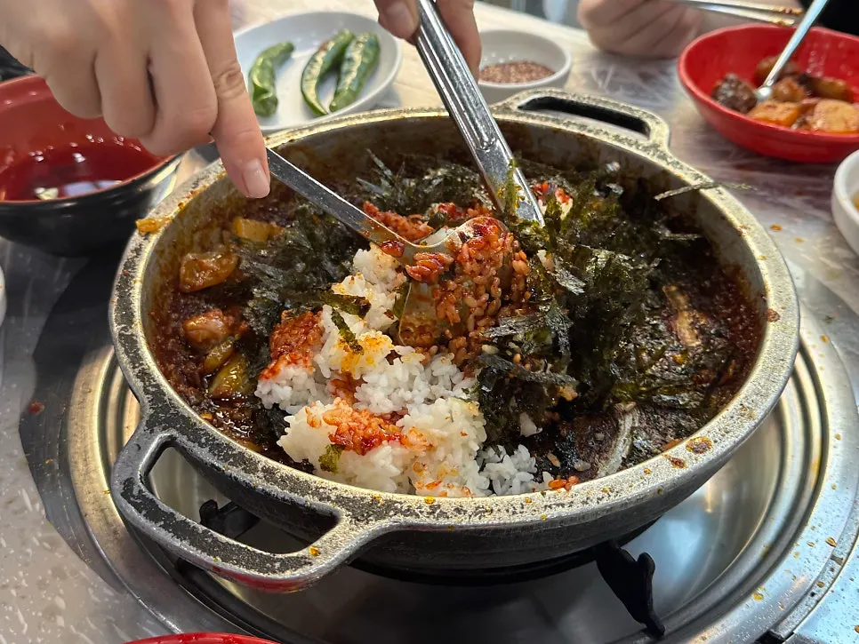 Large intestine and tripe with the sauce reduced down