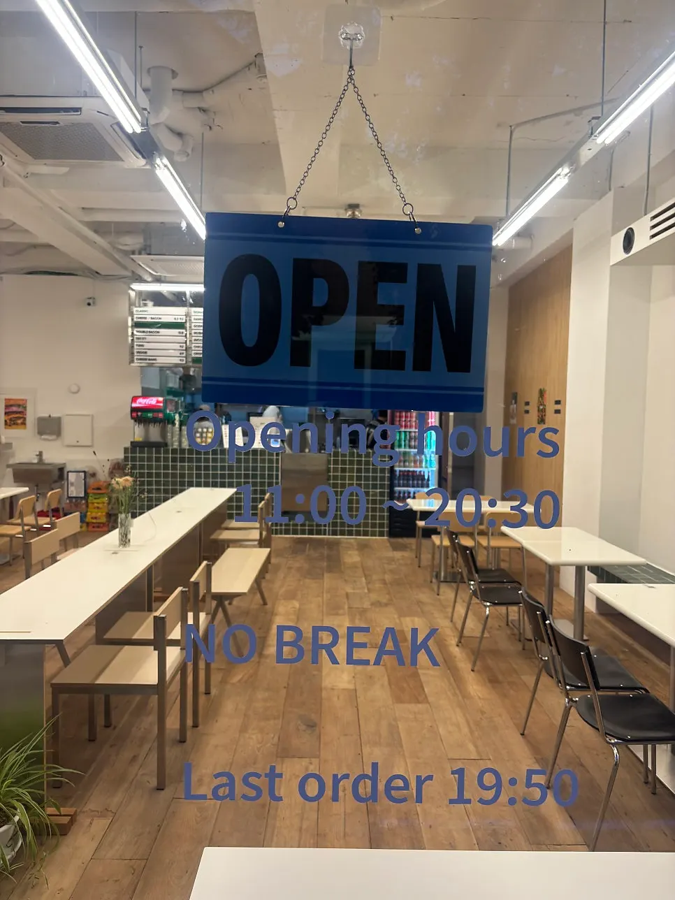 Store interior with white and green accents