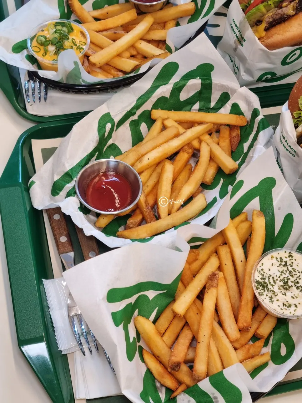 Three orders of original fries included with the sets
