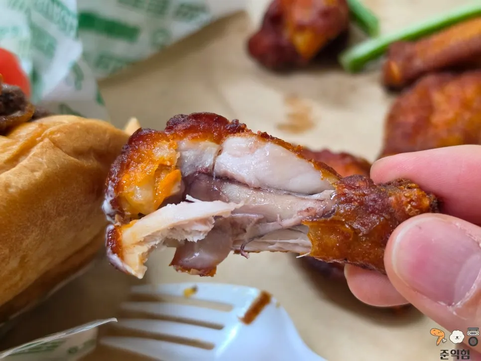 Spicy seasoned buffalo wings