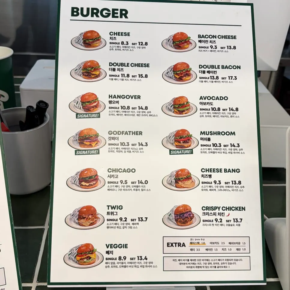 QR code ordering sign on the table