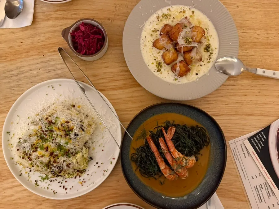 Burnish Resto's signature napa cabbage salad