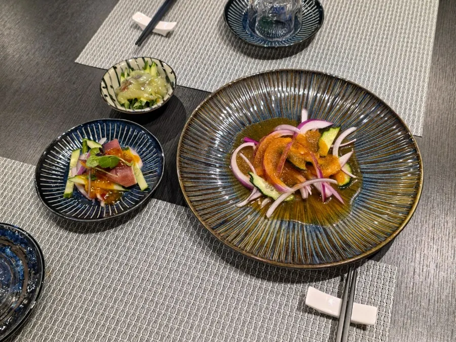 First side dishes served with the Special A course