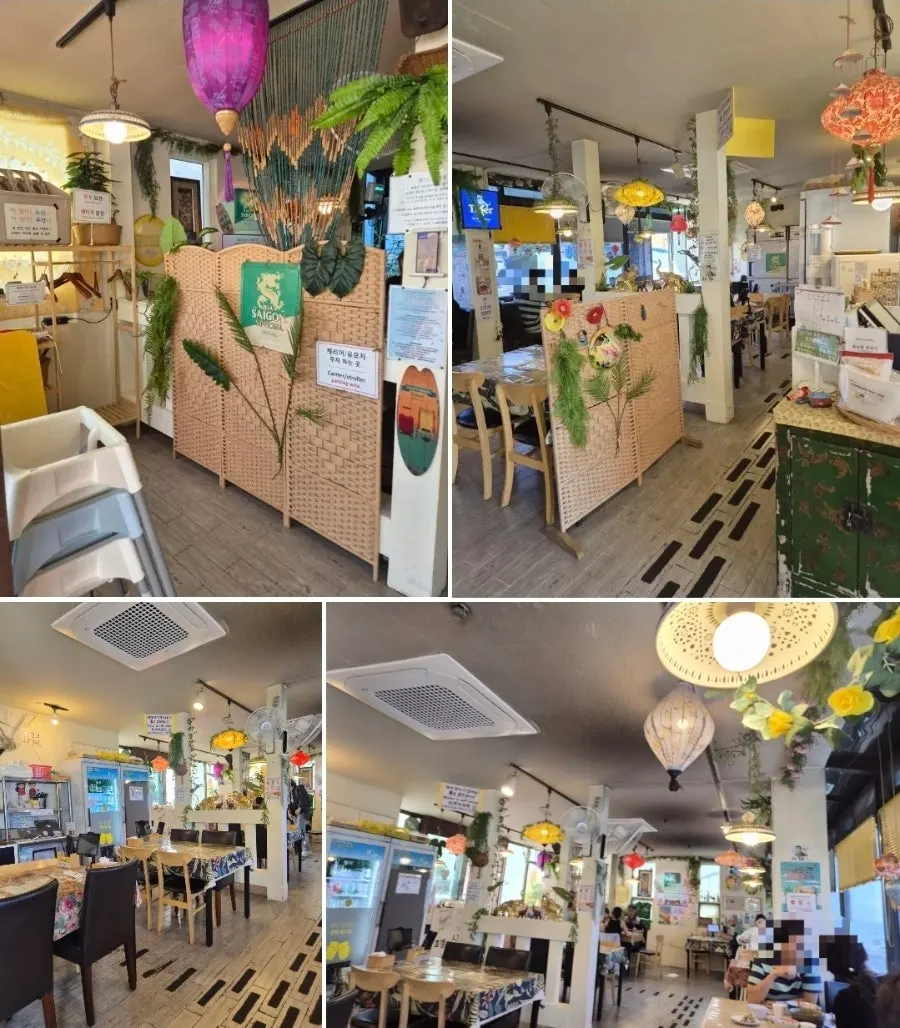 Vietnamese-style lighting and decorations