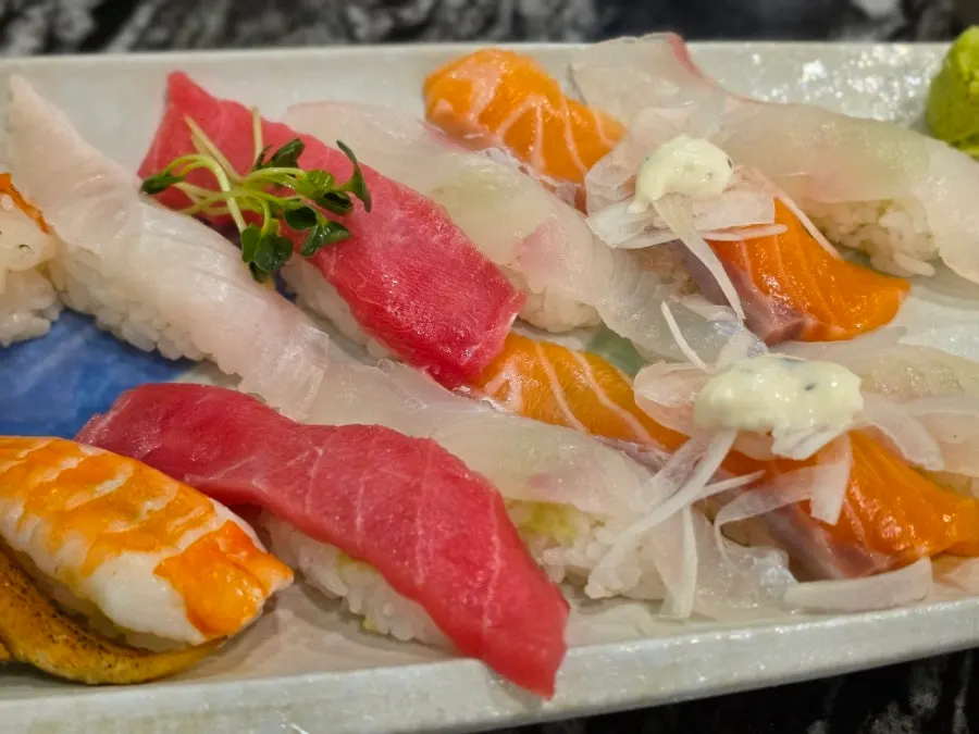 Sushi selection ideal for two to share
