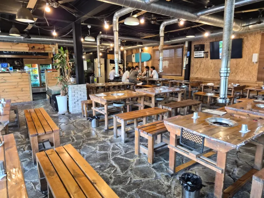 Clean interior with group seating available