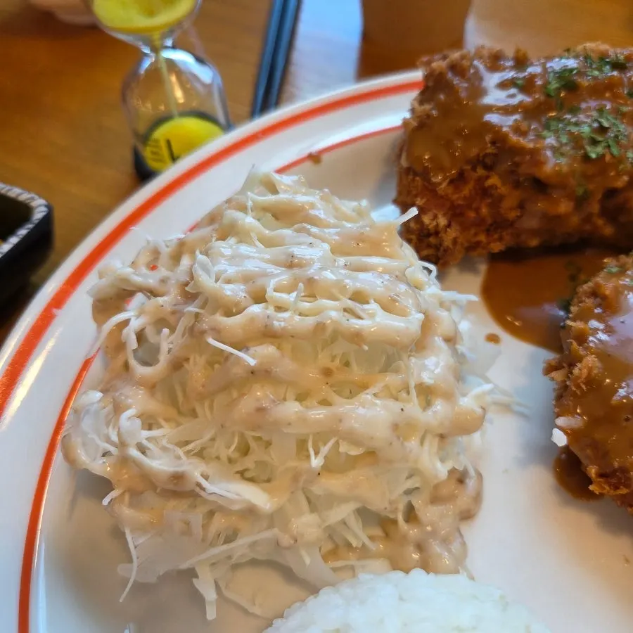 Hourglass for the cheese tonkatsu