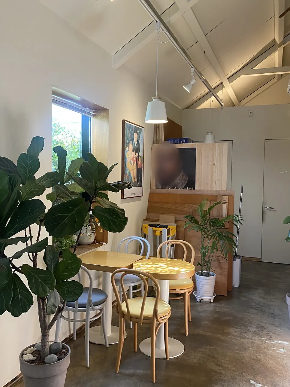 Window seat and plants at Buajang