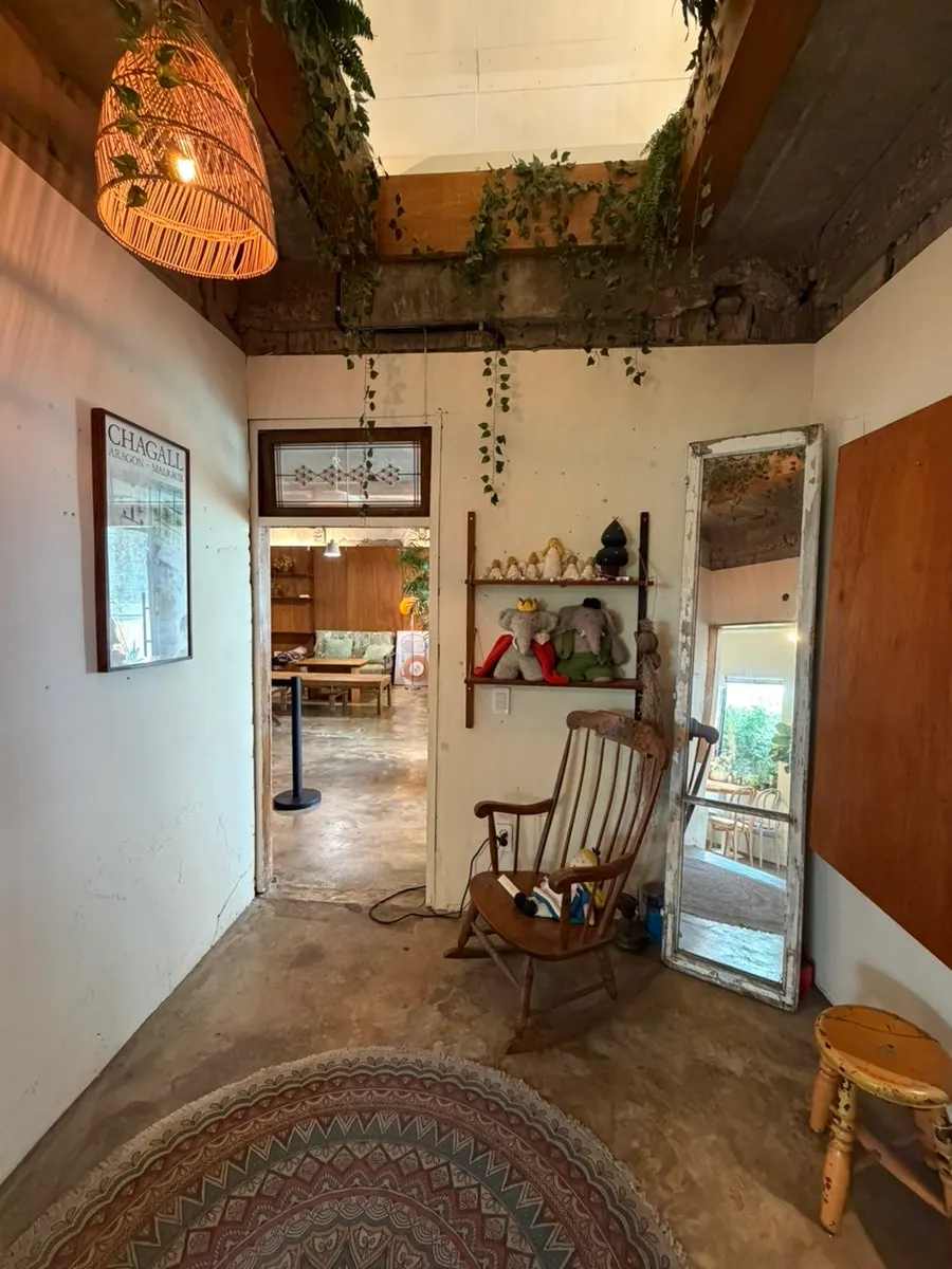 Generously spaced seating for relaxed conversation