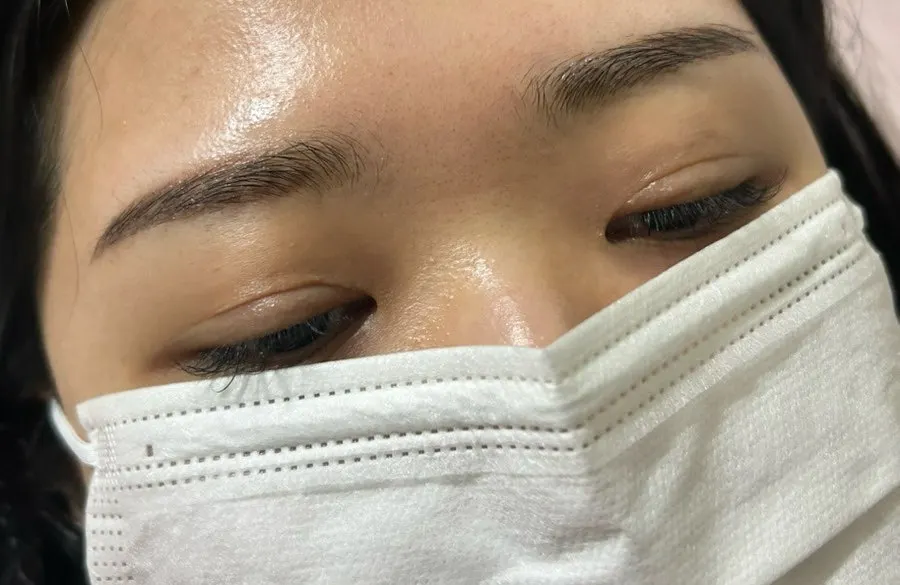 눈썹문신 며칠 경과 후 눈썹 클로즈업