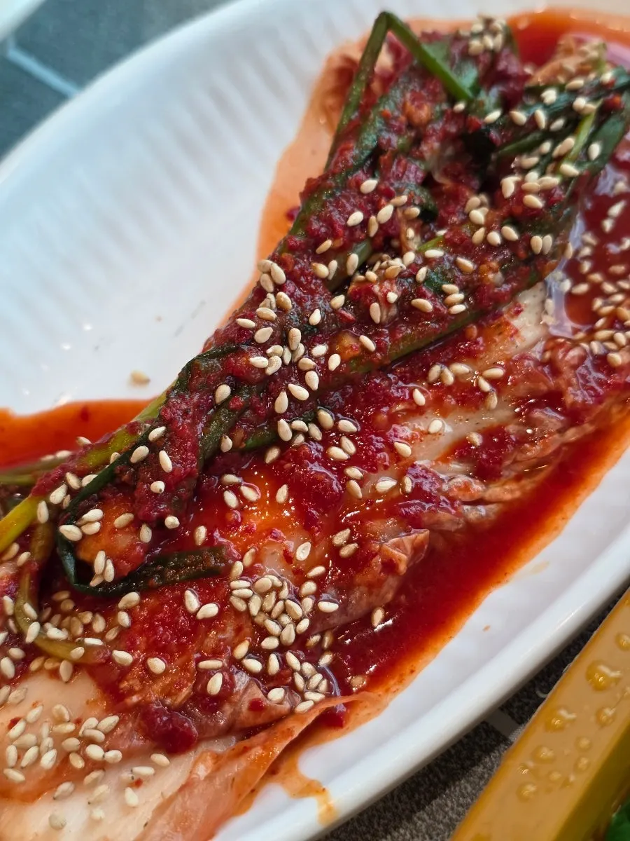 Colorful Korean set-meal side dishes
