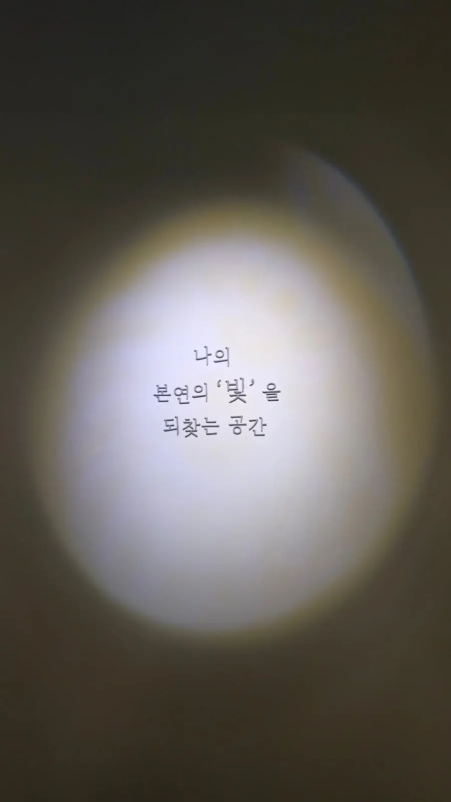 A quote posted at the entrance of Busan The Nine Skin52