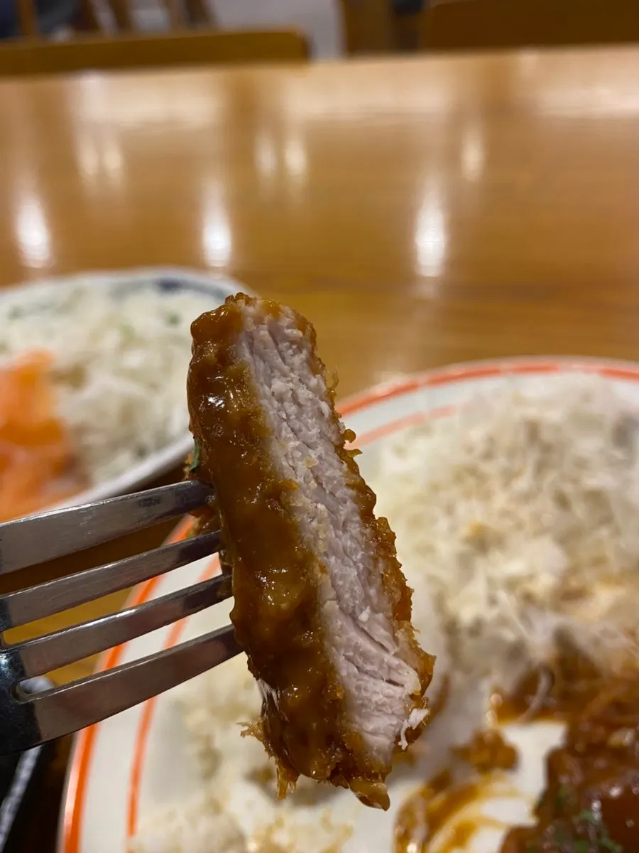 Thick pork loin tonkatsu