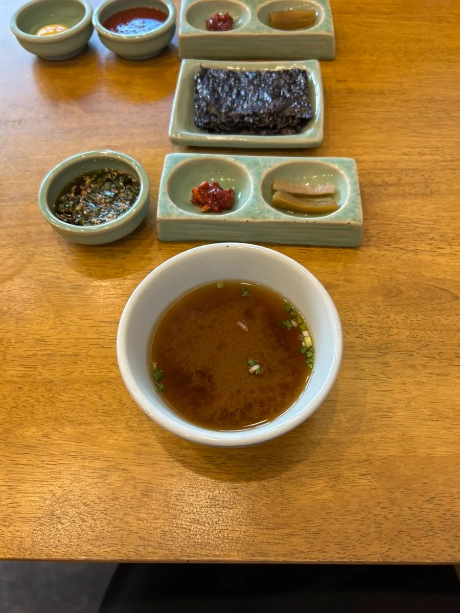 Hyangtaek summer-only pollock and raw beef mulhoe