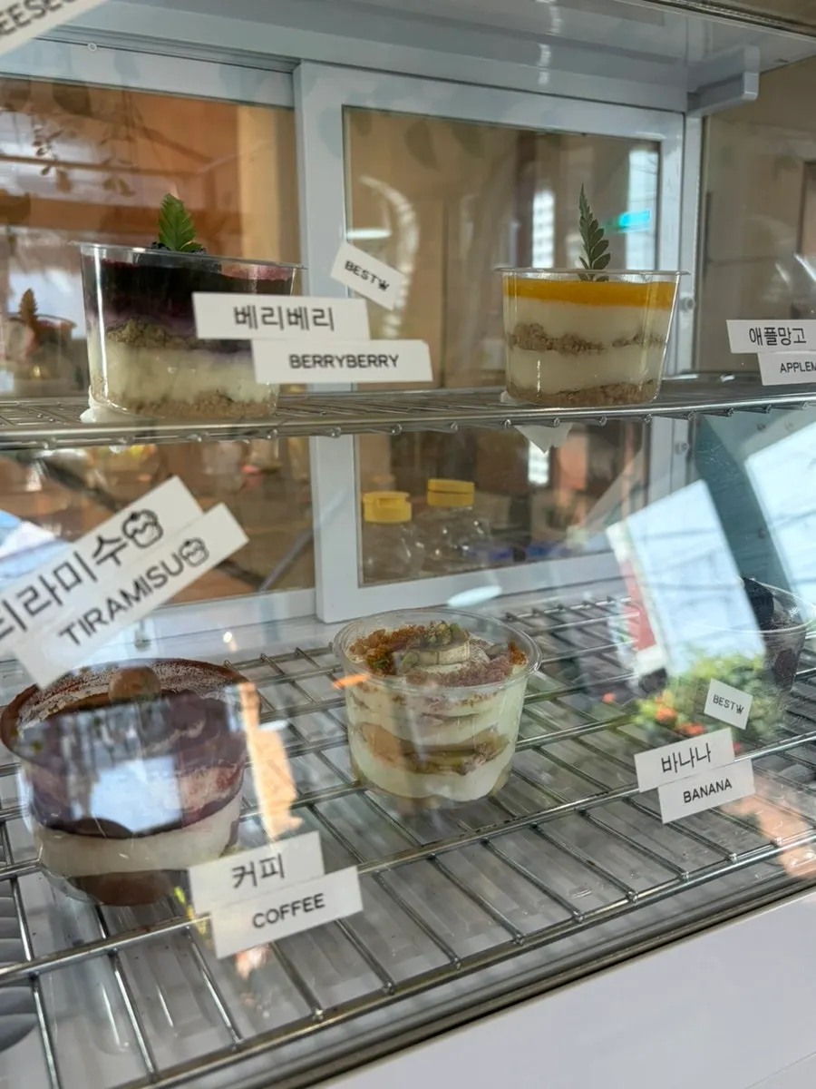 Desserts for sale at Café Buajang