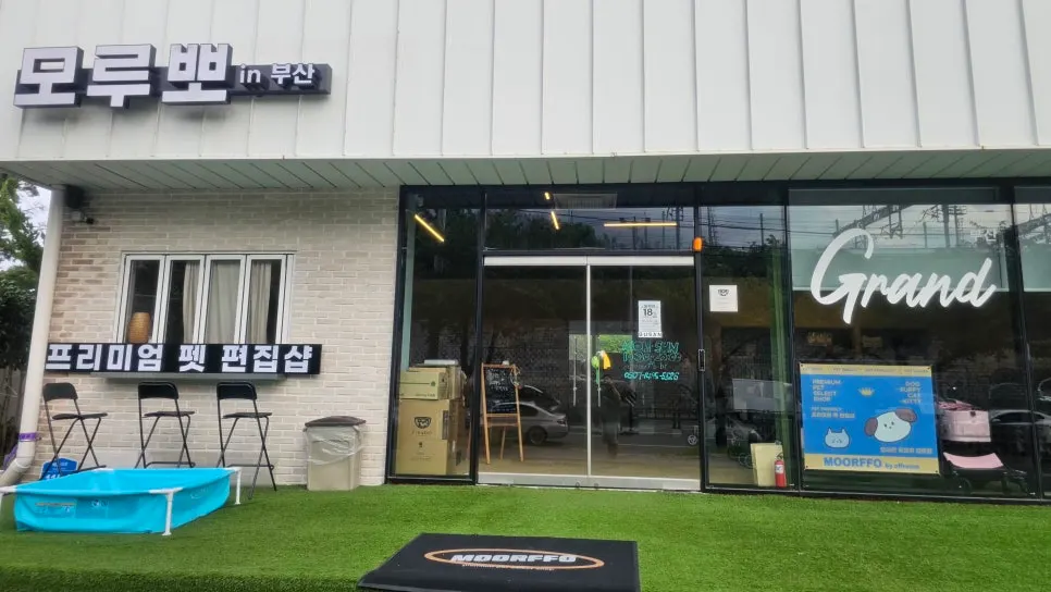 모루뽀 부산 강아지 유모차 매장 방문