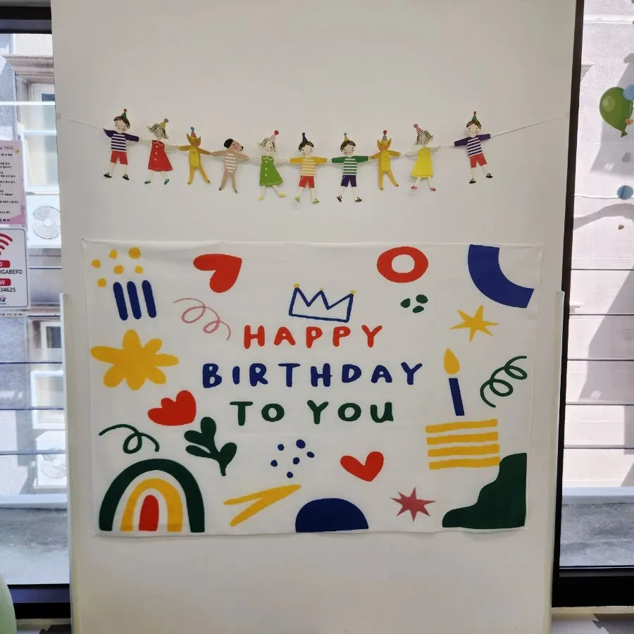 Birthday banner for a child celebrating a birthday
