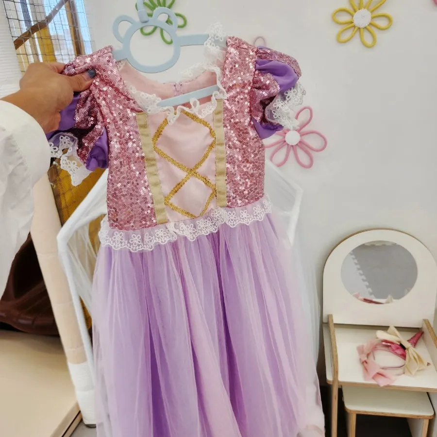 Princess dresses and vanity play area