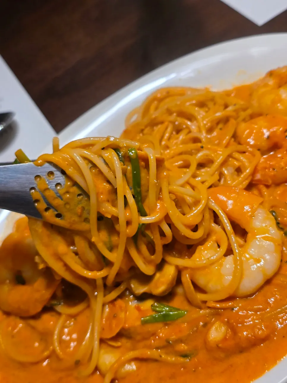 Rosé pasta with tomato cream flavor