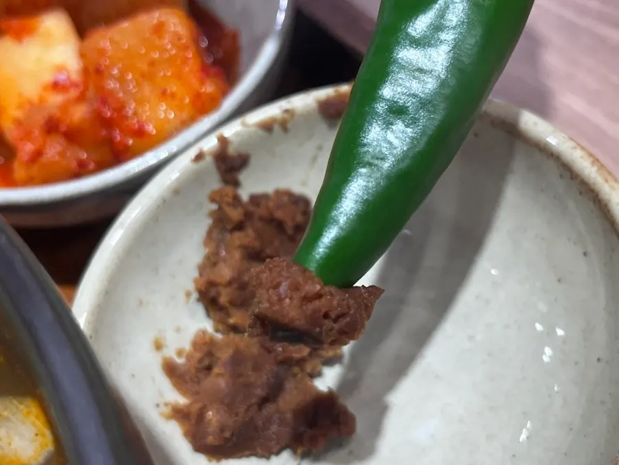 초석잠과 깍두기 반찬