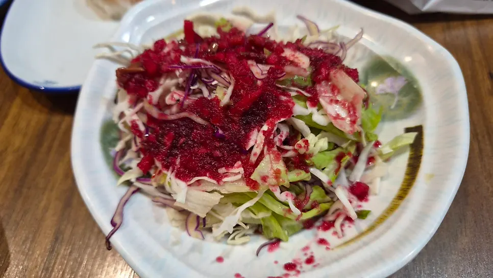 Salad served as part of the course