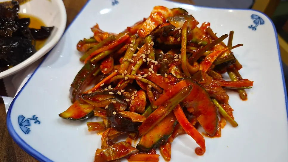 Side dishes served early in the table spread