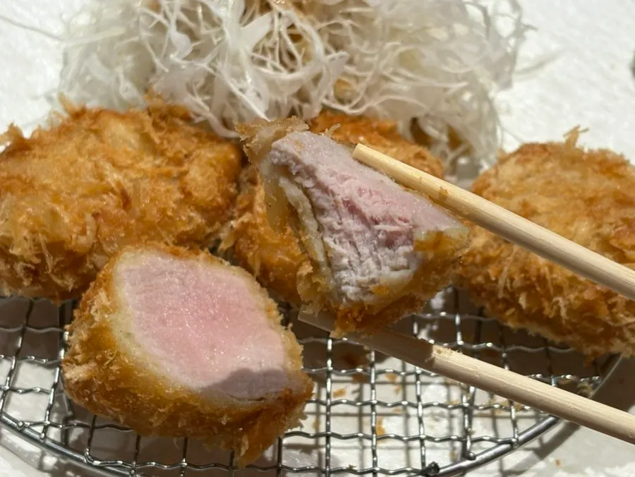 Tenderloin tonkatsu showing the balance of crust and meat