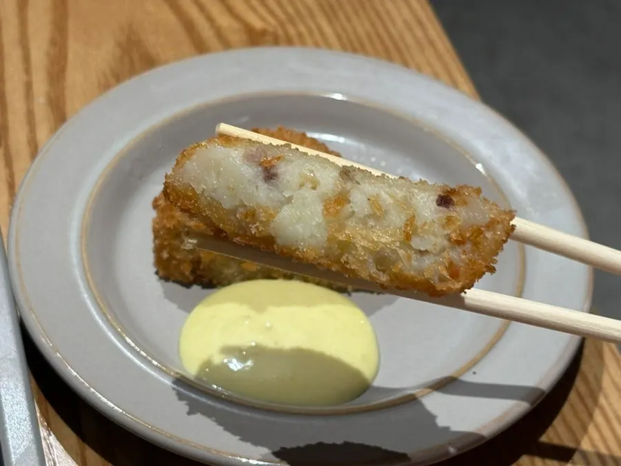 Soft potato croquette