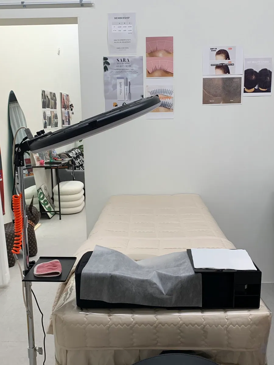 Cozy treatment bed at Doi Beauty