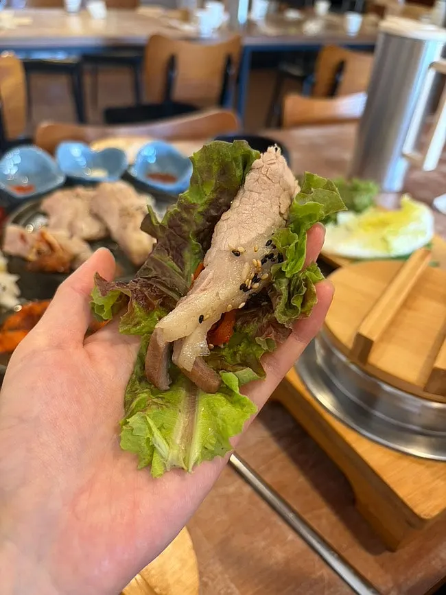 살코기 많은 가브리살 보쌈