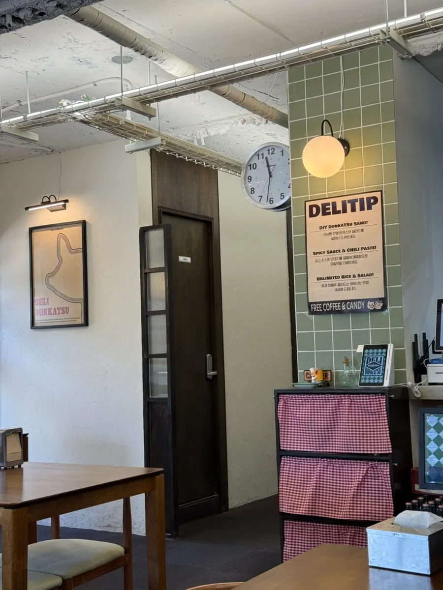 Interior decorations at Deli Donkatsu