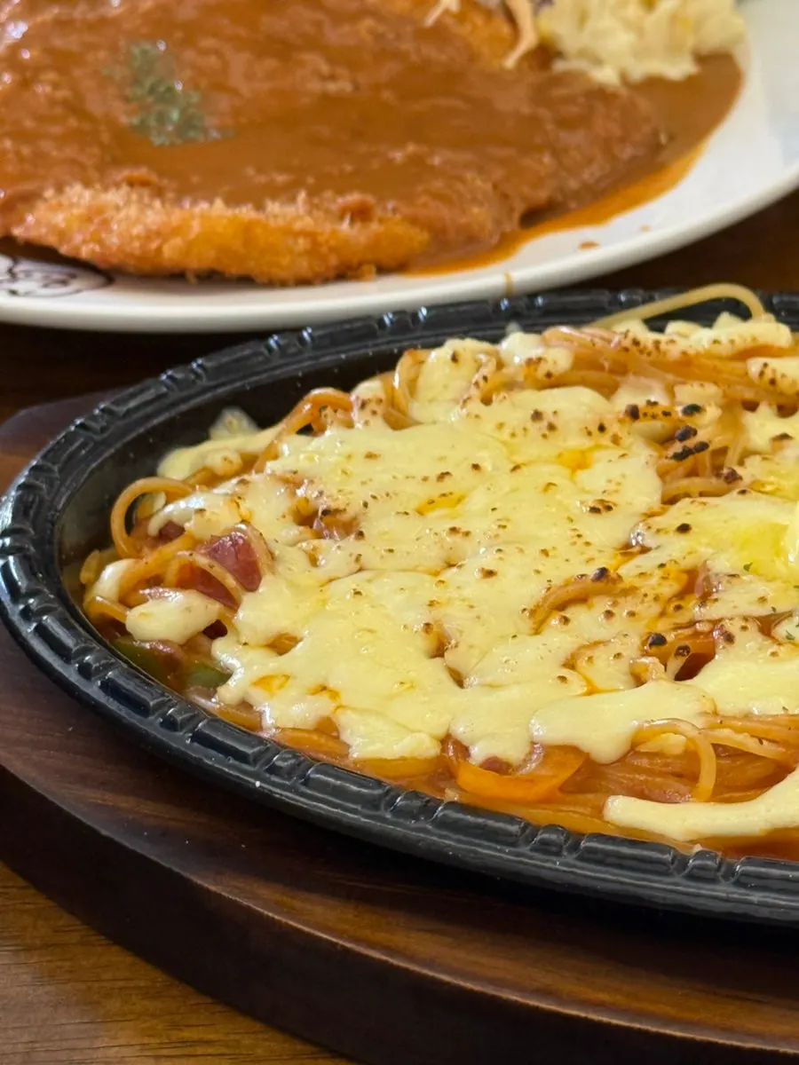 Cheese Napolitan spaghetti
